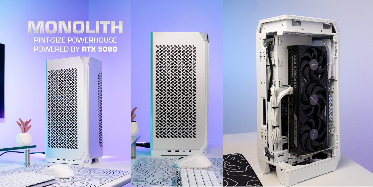 Incredibly, this case fits a rtx 5080 inside