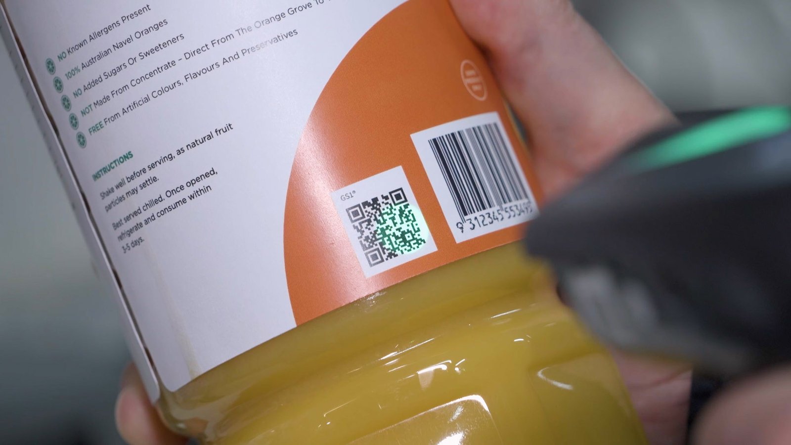 QR codes arrived at your food, scan to get smartfots