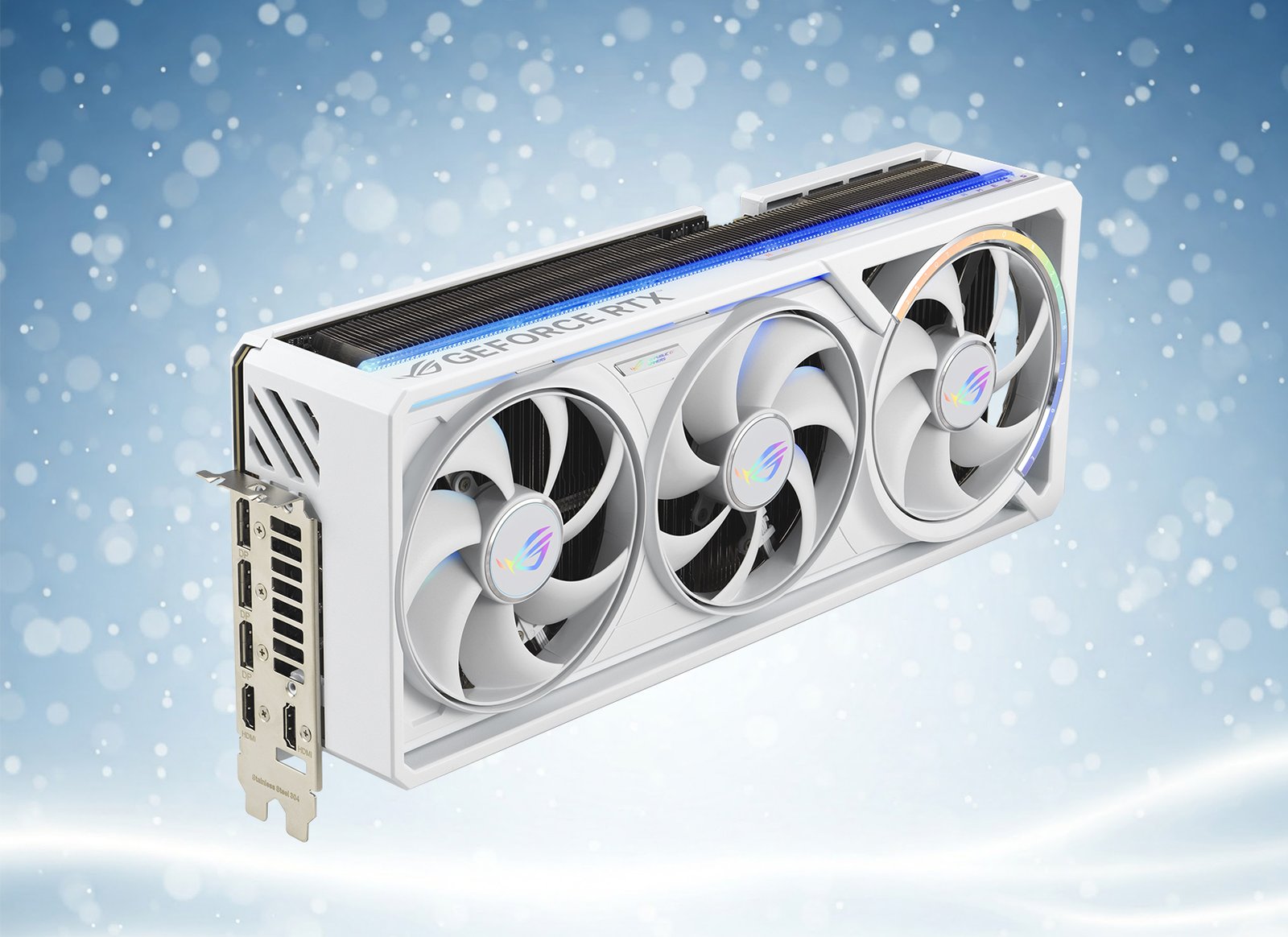 Asusing has a white Mrs 50 GPU Series for your white battle