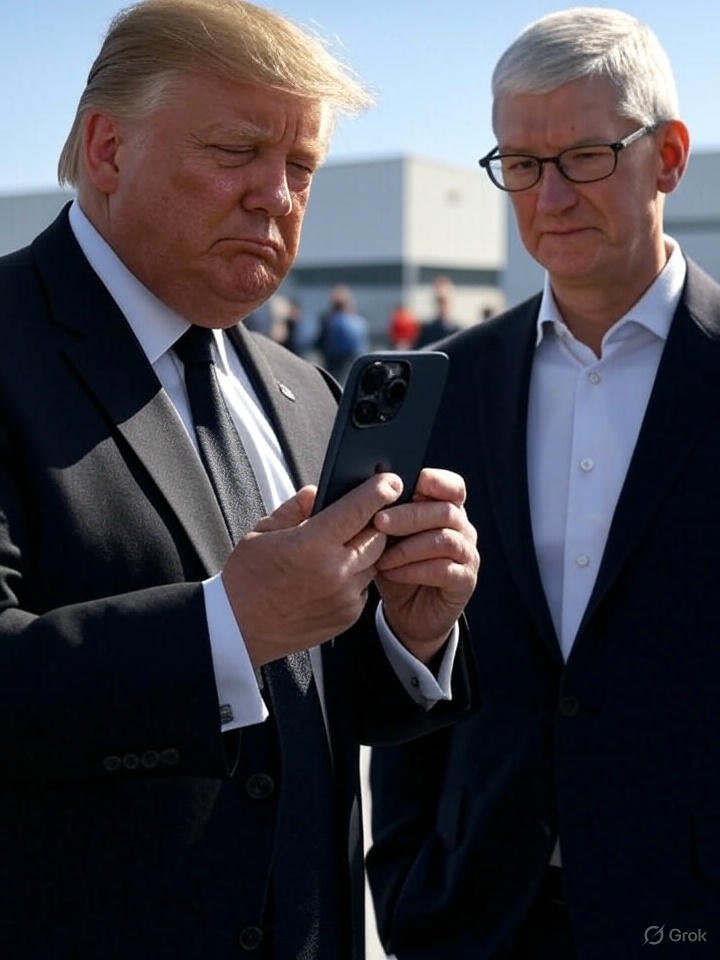 Trump gets in apple with 25% Tarrif unless they make the telephones in the US