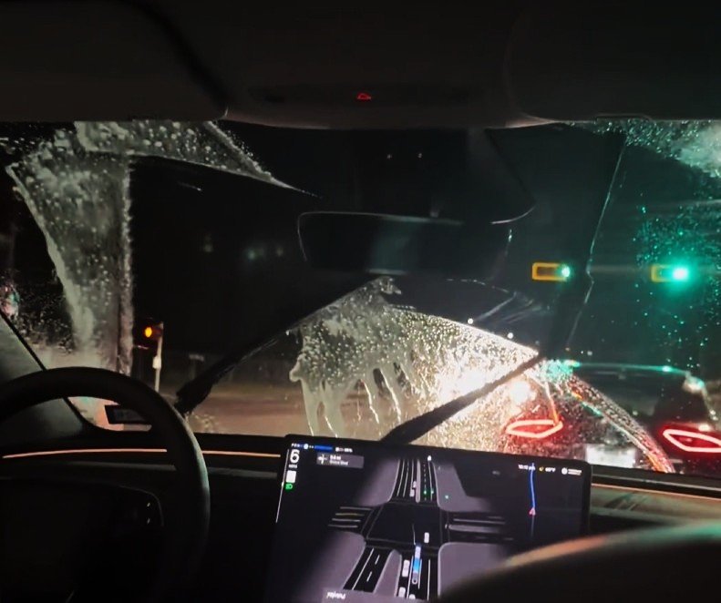 Tasta Robotxi has a custom word's wiper action