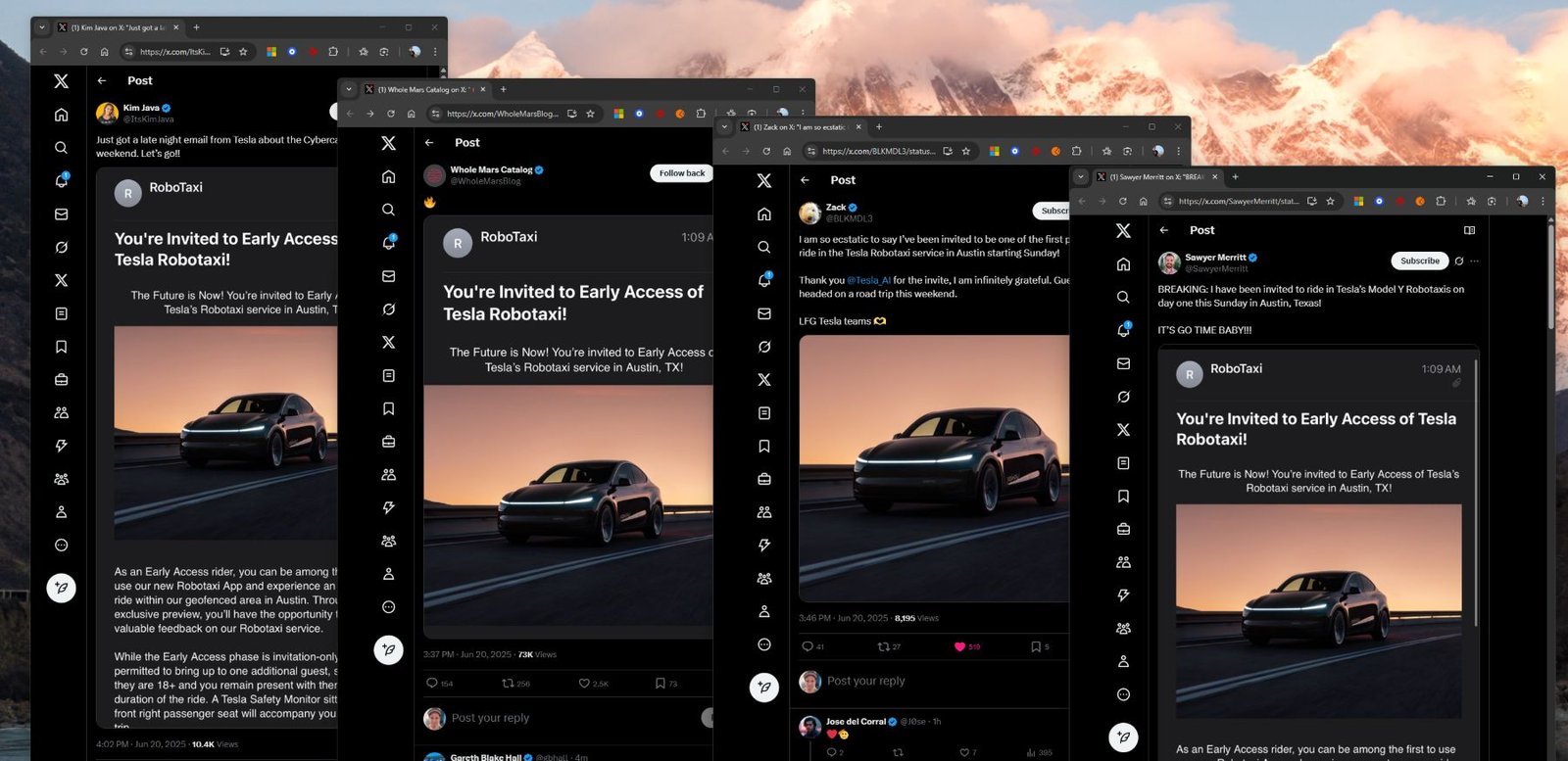 Robotxi Tesla Invites go to consumers, we have the details
