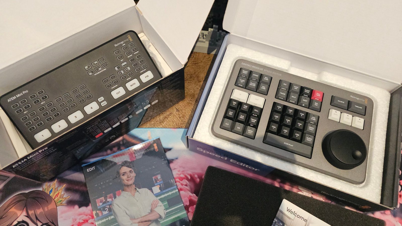 Review: Design BlackMagic Atem Mini Pro and Davinas Resolves the speed editor