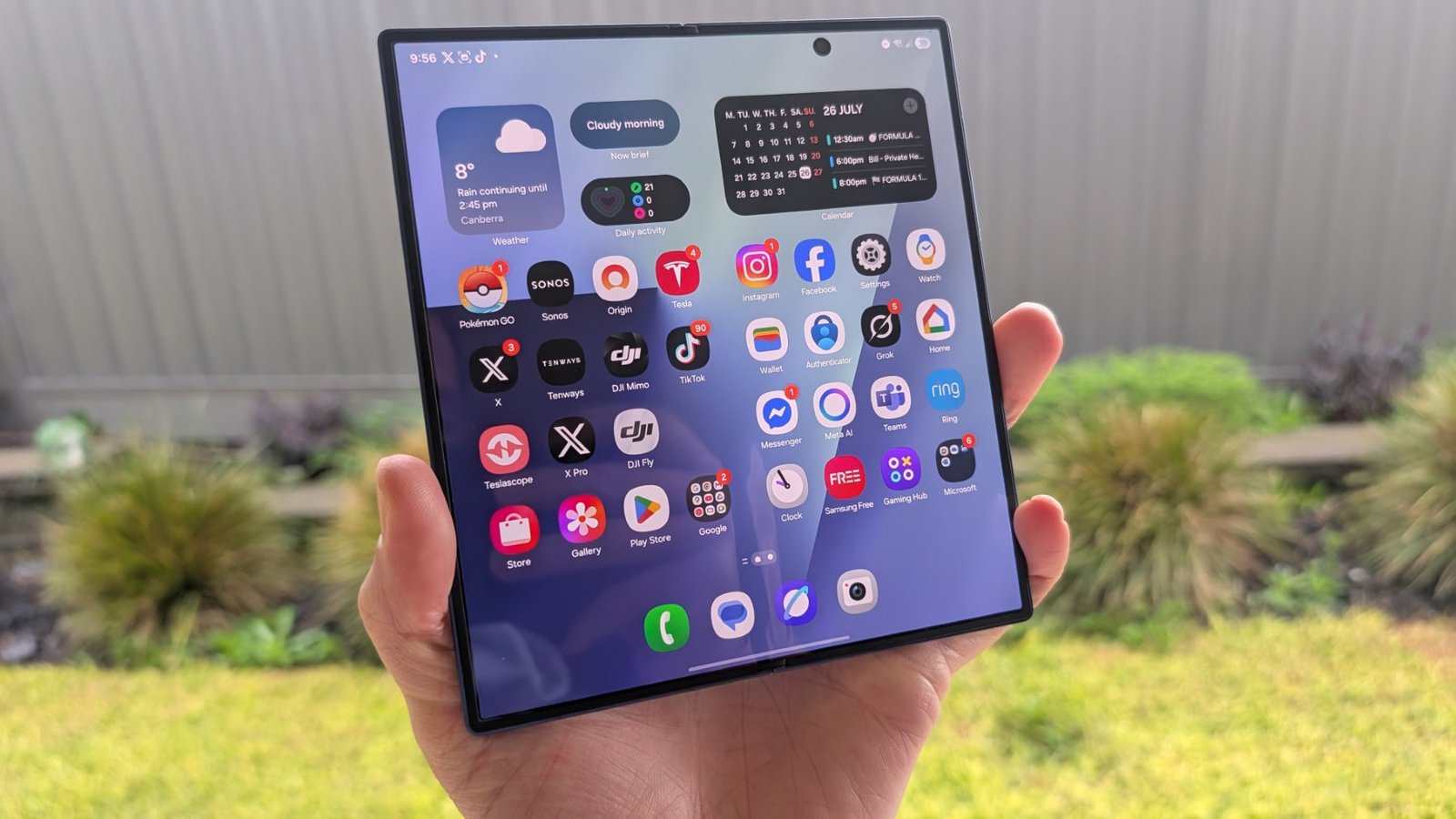 Review: Samsung Galaxy Z Folder 7 (the thinest papable bent, but they multitasking premium multitasking to new heights)